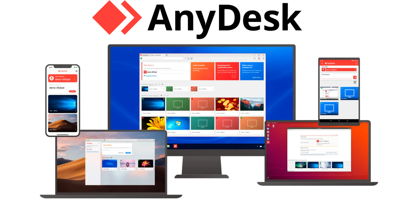 Окно программы AnyDesk для удаленного доступа
